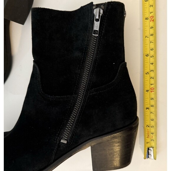 UGG Breeda Women’s Size 8.5 US Black Suede Side Zip Heel Ankle Moto Boot - Picture 10 of 10